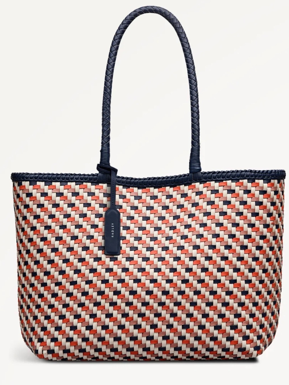 RADLEY London The Sunningdale Medium Open Top Tote Naval Woven Leather